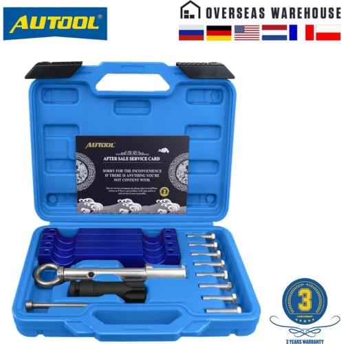 AUTOOL Timing Tool Camshaft Timing Alignment Tools For Mercedes Benz M157/M276/ M278 with T100 and Injector Removal Puller Tool