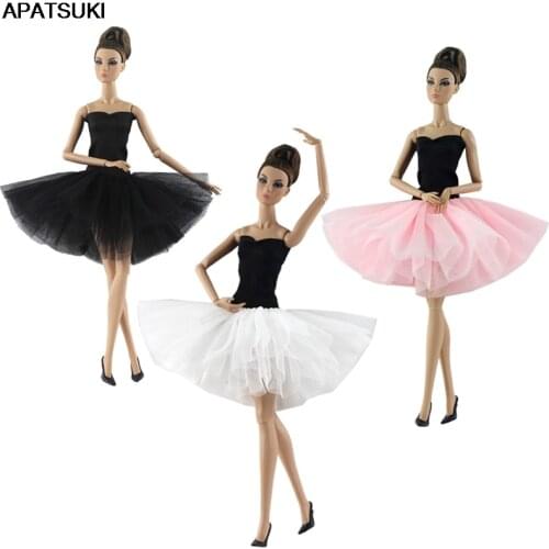 Fashion Doll Clothes Short Ballet Dress For Barbie Doll Clothes Tutu Dress Clothes For Barbie Doll Outfits 1/6 Doll Accessories