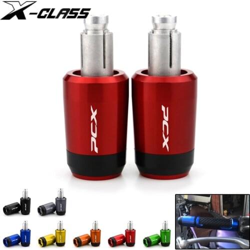 Motorcycle Handlebar Bar Ends Grip Plugs CNC Aluminum Red Black Balance Sliders For Honda PCX 125 150 2013 - 2017 2018 2019 2020