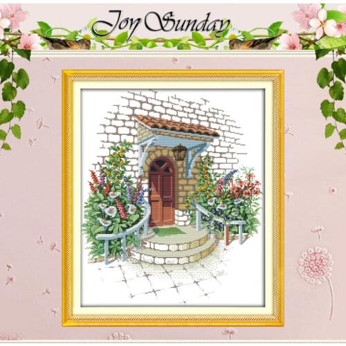 Flowers Garden Patterns Counted Cross Stitch 11CT 14CT Cross Stitch Set Wholesale Scenery Cross-stitch Kit Embroidery Needlework