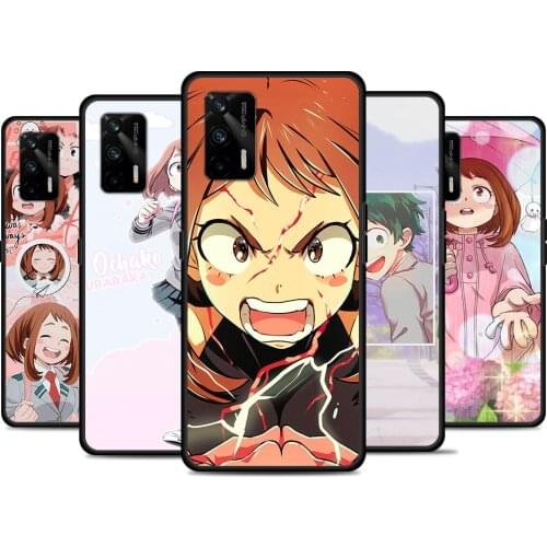 Uraraka my Hero Academia For Realme 8 GT Neo Flash Edition Explorer Master Q3 Pro Narzo30 C21 C20 C11 C20A C21Y Phone Case