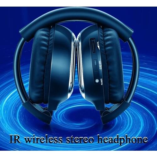 Cheap price IR In Car Wireless Headphone Infrared Wireless Headset Stereo Foldable Earphone for TV / Car / Classroom 2 channels
