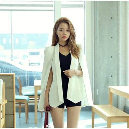 2021 Spring Autumn And Winter Womens New Korean Version Of The Queen Fan Cat Show Cloak Coat