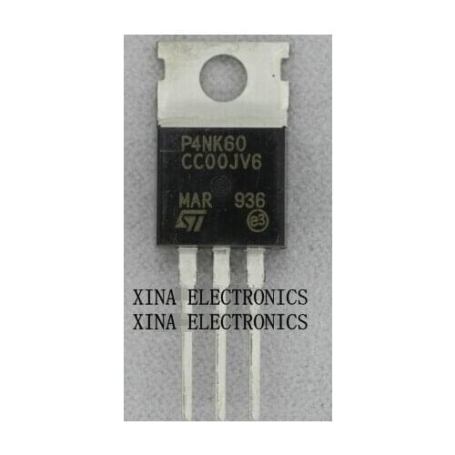 STP4NK60 P4NK60 4NK60 4A 600V TO-220 ROHS ORIGINAL 10PCS/lot Free Shipping Electronics composition kit