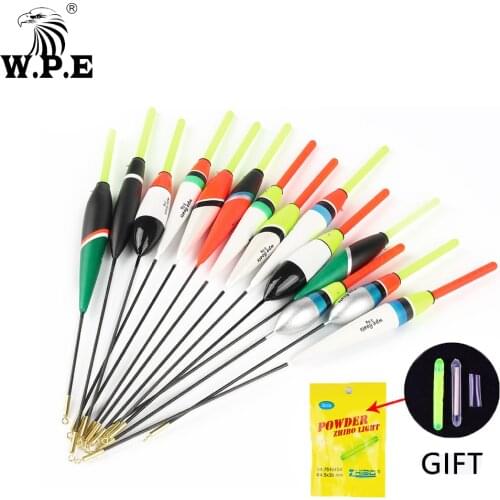 W.P.E Fishing Float 5pcs/pack 3g 18 color Barguzinsky Fir Float 19cm-23cm Fishing Tackle Vertical Buoy Float Carp Fishing Float