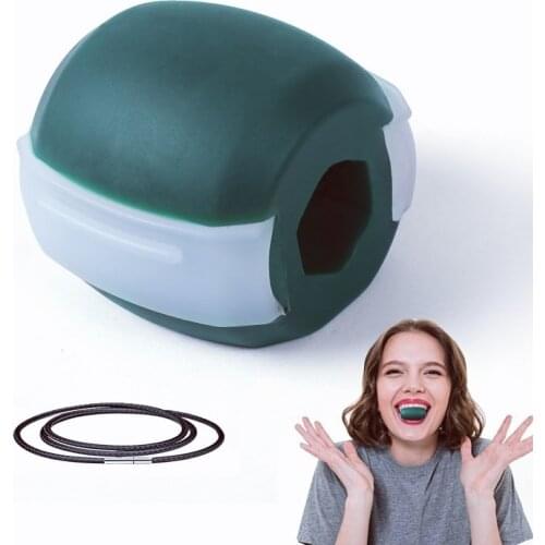 Drop Shipping 50 LBS Jaw Exerciser Facial Muscle Trainer Face Fitness Stress Ball Chin Bite Breaker Training Cheekbones Jawliner