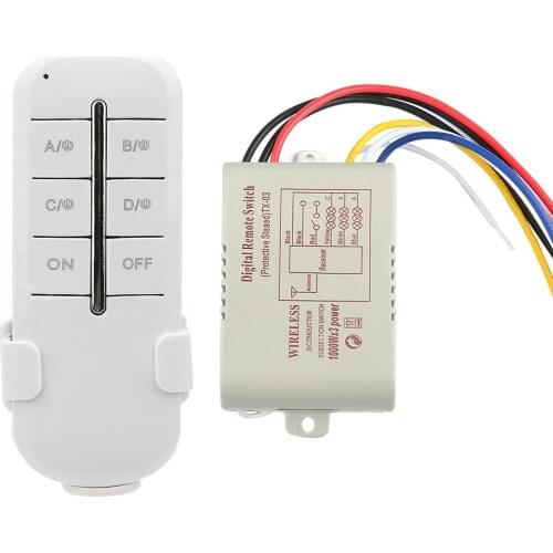 RF Remote Control Switch AC180-240V 20m Wireless Receiver Lamp Light Droplight Modern Low-pressure Lamp ED Light Wireless Remote