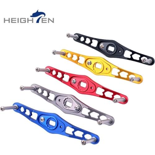 Hole Size 5*8mm Of Fishing Reel Handle Aluminum Alloy Powerful Metal Modification Rocker Arm Drum DIY Fishing Accessories