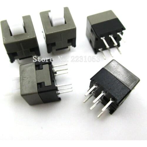 20PCS/Lot 8.5X8.5MM 8.5*8.5MM Self-locking Switch Push Button Switch DIP 6 Pins Tactile Pushbutton Key Switch Wholesale