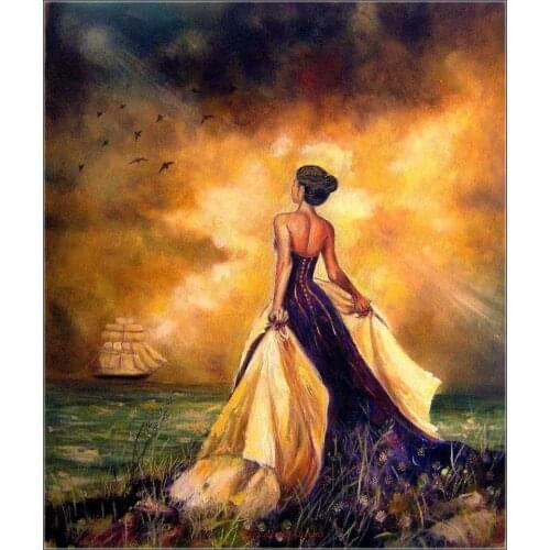 Counted Cross Stitch Kits Needlework Embroidery - Crafts Aida DMC Color DIY Arts Handmade Home Decor - Gaze Afar