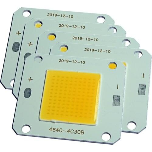 10PCS 50W COB LED Warm white/Neutral White/Cold white 3000K-30000K Full spectrum High Power LED Light DC12V/DC30-32V