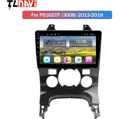 2G RAM Android 10 For Peugeot 3008 2009-2013 Car Radio Multimedia Video Player Navigation GPS