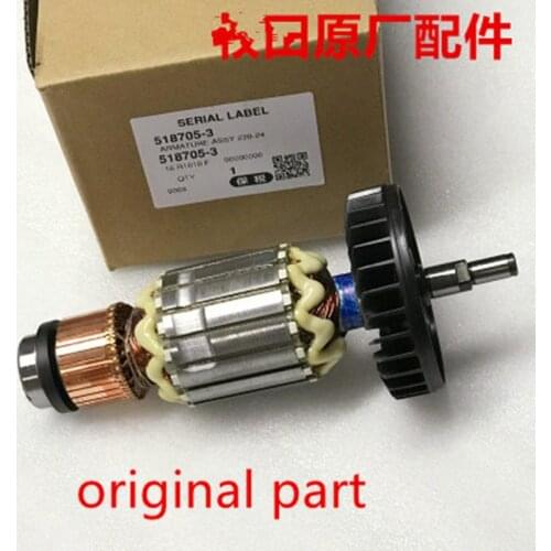 AC220-240V Original Armature 518705-3 for MAKITA 518495-8 9067 9067S 9069 9069S 9069X 9067F 9069F Anchor motor Rotor Anchor