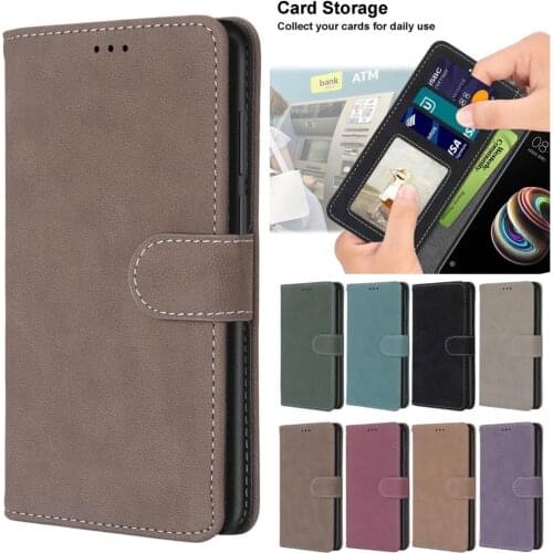 2021 Matte PU Leather Case For Alcatel 1 1A 1B 1C 1S 1SE 1V 1X 3 3L 3V 3X A3 C7 C9 U5 2018 2019 2020 Book Wallet Flip Holder Cov