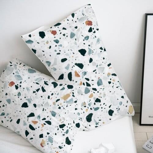 Custom Pillow Case Pillowcase 50x70 50x75 50x80 70x70 Decorative Pillow Cover Green Marble Bedding for wedding Drop Shipping