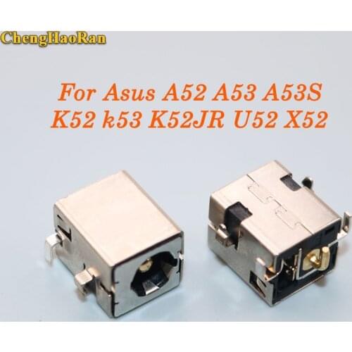ChengHaoRan for Asus A52 A53 A53S K52 k53 K52JR U52 X52 X53 X54 PJ033 A43 X43 U30 DC power jack connector 2.5mm Golden