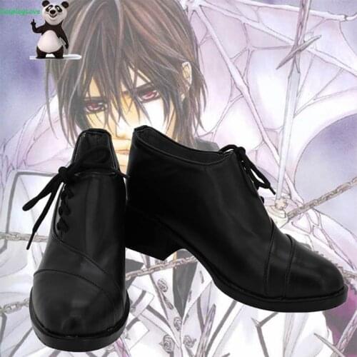 Vampire Knight Clan Kaname Black Shoes Cosplay Long Boots Leather CosplayLove For Halloween Christmas