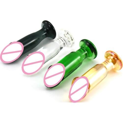 Sex Products Glass Dildos Penis Cock Anal Butt Plug Anus Stimulator Massager Adult Games Erotic Couples Toys For Women Men Gay