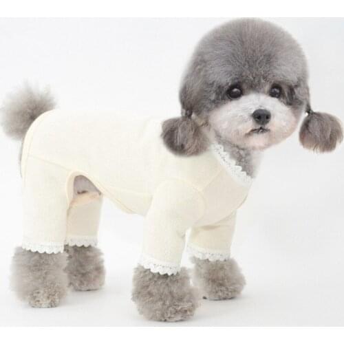 Small Dog Jumpsuit Overalls Puppy Outfit Sleepwear Pyjama Yorkshire Pomeranian Poodle Bichon Schnauzer Dog Clothing Coat Pajamas