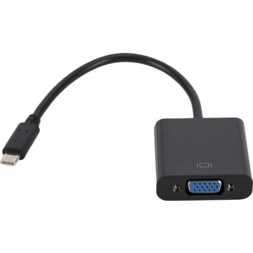 USB3.1Type-C To VGA Converter USB Up To 1080p Full HD Visual Effects, More Energy-saving Adapter Cable Can Be OEM