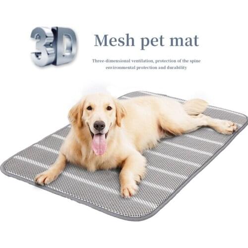 Pet Dog Mat Summer 3D Mesh Protection Bones Breathable Washable Cat and Dog Sleeping Mat Outdoor Portable Yoga Mat Pet Products
