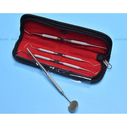 2016 NEW DENTAL TARTAR REMOVING KIT SET OF 4 HYGIENE PLAQUE REMOVING INSTRUMENTS CE