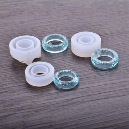 New Transparent Silicone Mould Dried Flower Resin Decorative Craft DIY Arc Ring Mold Type Epoxy Resin Molds For Jewelry Making