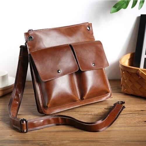 012518 new hot man vintage shoulder bag male fashion messenger bag