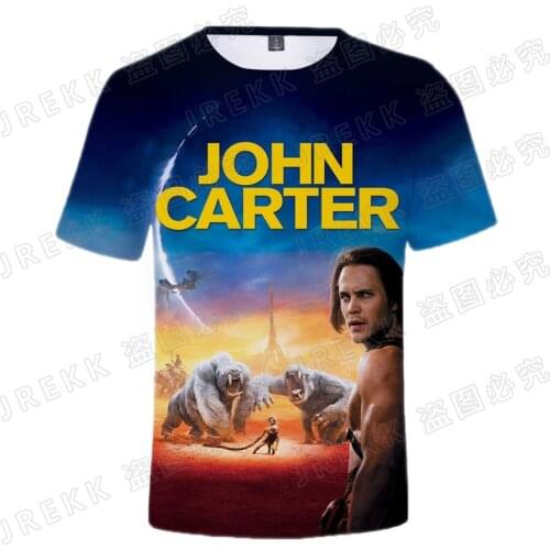 2021 New Summer Fashion Casual Streetwear John Carter T Shirt Men Women Children 3D Print T-Shirt Short Sleeve Tops Cool Tee