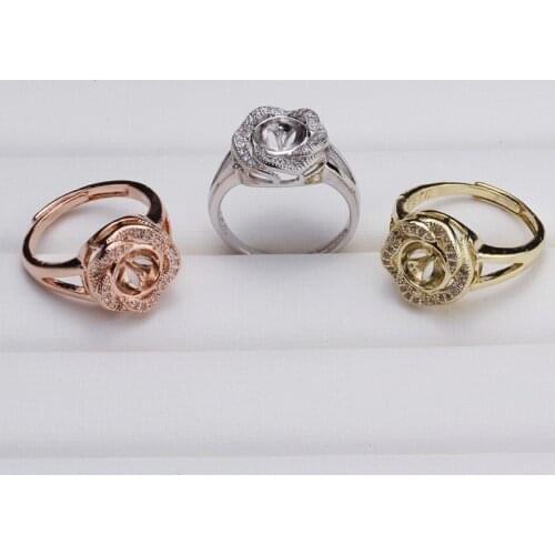 New Arrival ADJUSTABLE Gorgeous Ring Mountings Base Findings Component Jewelry Settings Parts for Pearls Beads Stones