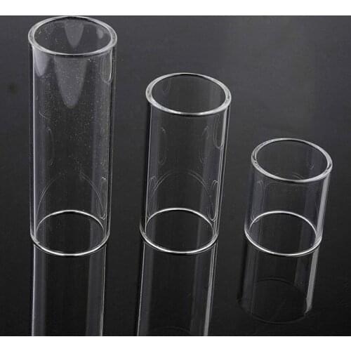 3Pcs Transparent Guitar Knuckle Slide Glass Tube Finger Protect Bottleneck 3 Size Acoustic Guitar Accessories