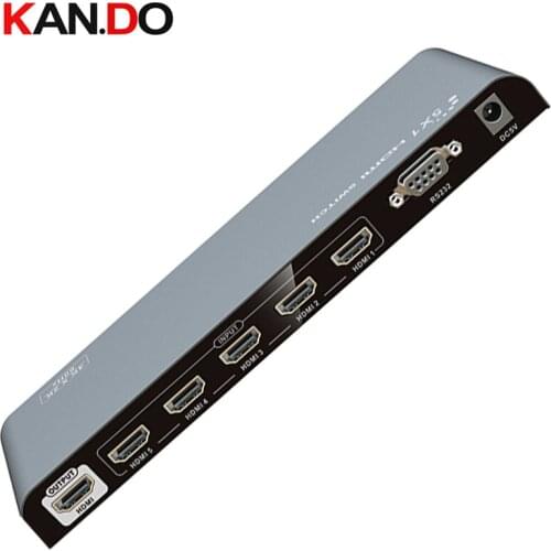 501-V2.0 with remote 1X5 HDMI Splitter 4K x 2K @60Hz and 3D HDMI video splitter 5 channels HDMI splitter Converter 5 Ports HDMI