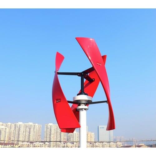 Helix Windmill 200w 400w 600w 12v/24v/48v Vertical AXIS Permanent Magnet Wind Turbine Generator MPPT Controller For Home Boat