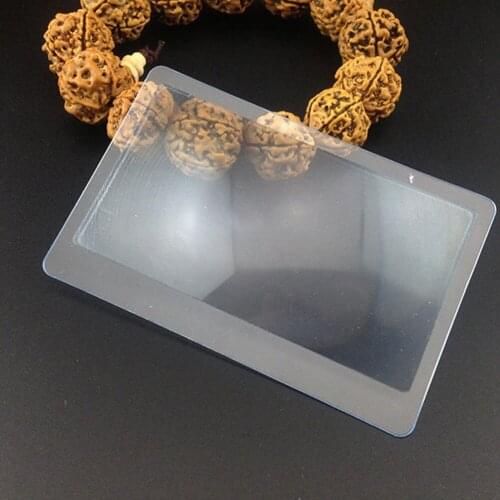 10pcs Clear Card Slip Case bank Card Case Sleeve Protective Protector Polyethylene Holder ID Credit Case Credit Card Magnifier