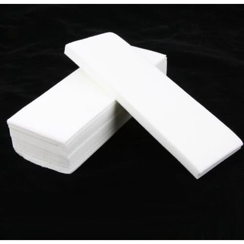 100 Pcs Non woven Depilatory Paper Waxing Strips for Legs Hair Removal Wax Hair Removal Paper Strips Disposable Waxing Strips