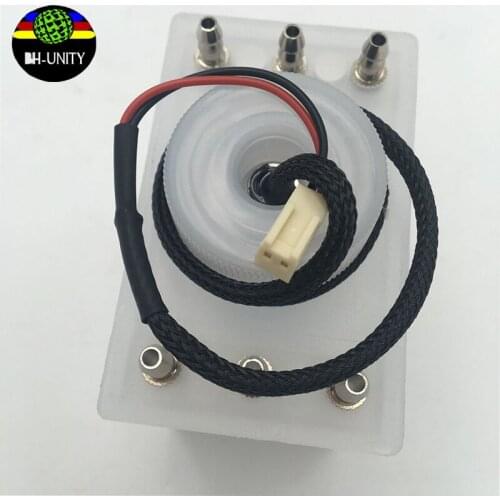 2pcs/lot konica sub ink tank cartridge for Allwin JHF Vista Leopard Human Inwear solvent printers 6 holes with level sensor