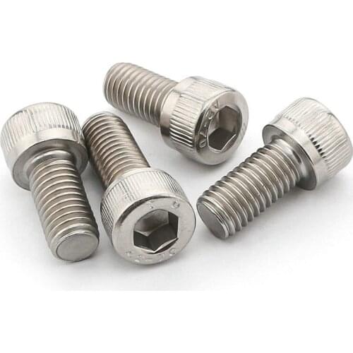 20PCS-M5*8 DIN912 A2-70 304 Stainless Steel Cup Head Hexagon Screw Hexagonal Screw