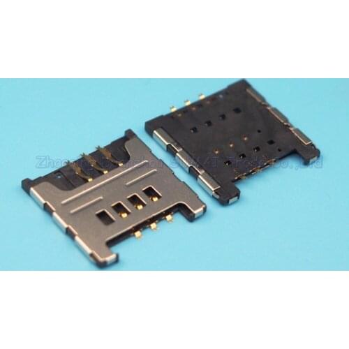 25pcs/lot Sim Card holder For Samsung I9000 S5360 I9220 Card Slot N7000 i699 S6358 note1 SIM Card socket