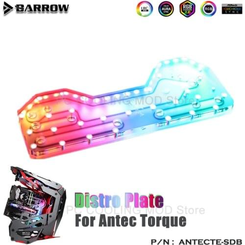 Barrow Distro plate for Antec Torque Dynamic Chassis, Waterway Board Deflector Water Cooling 5V/3PIN MB SYNC ANTECTE-SDB
