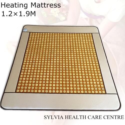 Free Shipping Tourmaline Korea Health Jade Mattress Negative Ion Jade Heated Mattress For Sale with sleeping eye cover 1.2X1.9M