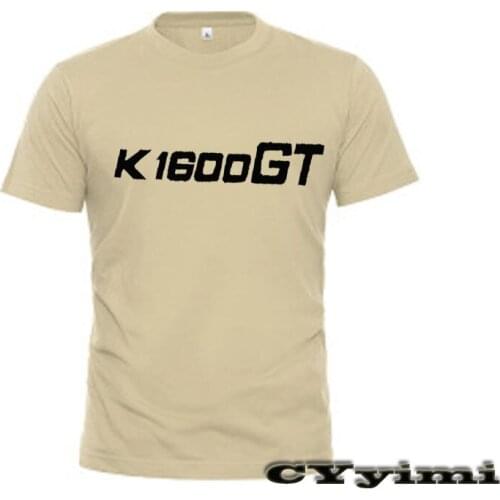 For BMW K1600GT Shirt Men New LOGO T-shirt 100% Cotton Summer Short Sleeve Round Neck Tees Male