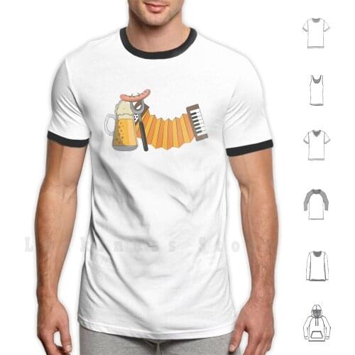 Accordion T Shirt 6xl Cotton Cool Tee Musical Instrument Instrument Drunk Accordion Accordionist Folk Music Accordion Fanatic