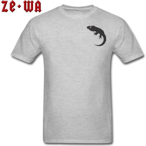 Lizard T-shirt Mens Grey Tshirt Cotton Men Short Sleeve Tops & Tees Slim Fit Summer/Fall T Shirt Casual Tee Shirts New Arrival