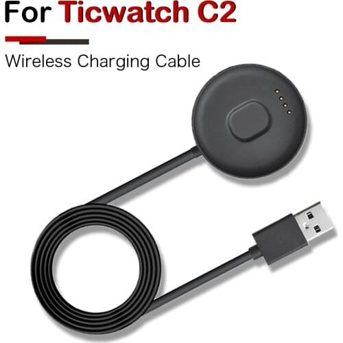 For Ticwatch C2 Smart Watch USB Magnetic Adsorption Charger Dock Portable Power Adapter Charging Cable Replacement Accessories