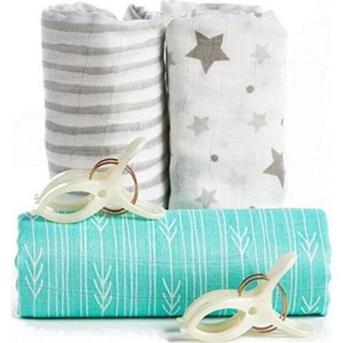 Baby Muslin Swaddle Blankets for Babies Newborn Blanket Gauze Double Coated Ins Baby Wrap Blankets Soft Infant Muslin Swaddle