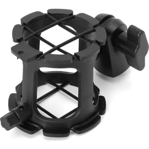 NB04 Bearable Handheld Condenser Microphone Shock Mount Clip Mic Holder Stand