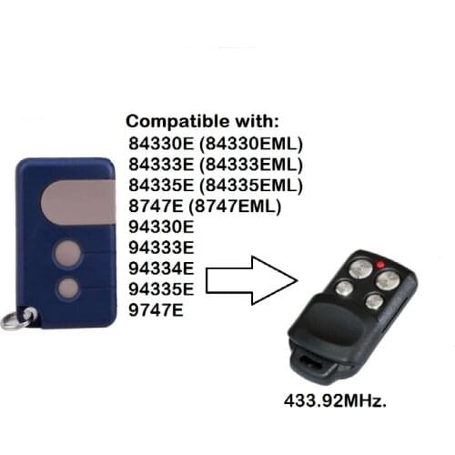 For 94335E 94334E garage remote control 1A6518 84335E 84335EML gate door opener 433.92MHz