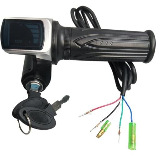 Electric Bicycle 36/48/60V Handle Electric Quantity Speed Regulating Handle Throttle LCD Lock Accelerator Accessories