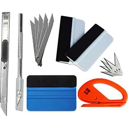 Car Window Tint Tool Squeegee Scraper Vehicle Vinyl Film Sticker Installation Tool Set Car Styling Accessories