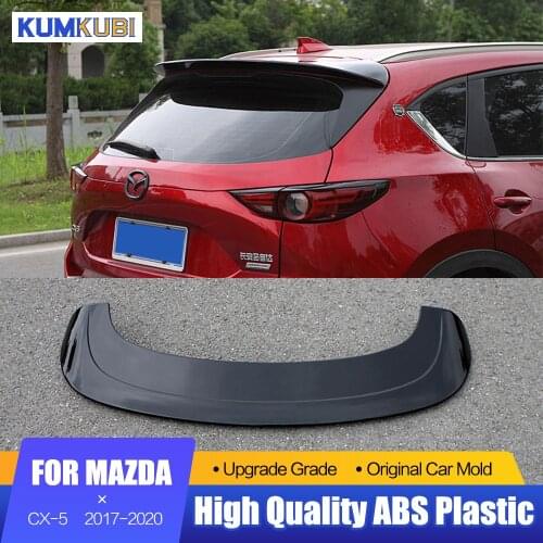 For Mazda CX5 CX-5 Spoiler 2017-2020 Car Rear Roof Wing Spoiler Matte Black Carbon Fiber Spoiler Rear Trunk Wing For Mazda CX5